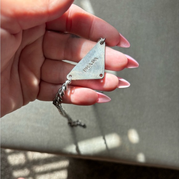 Prada Tag Necklace Black - Picture 3 of 3